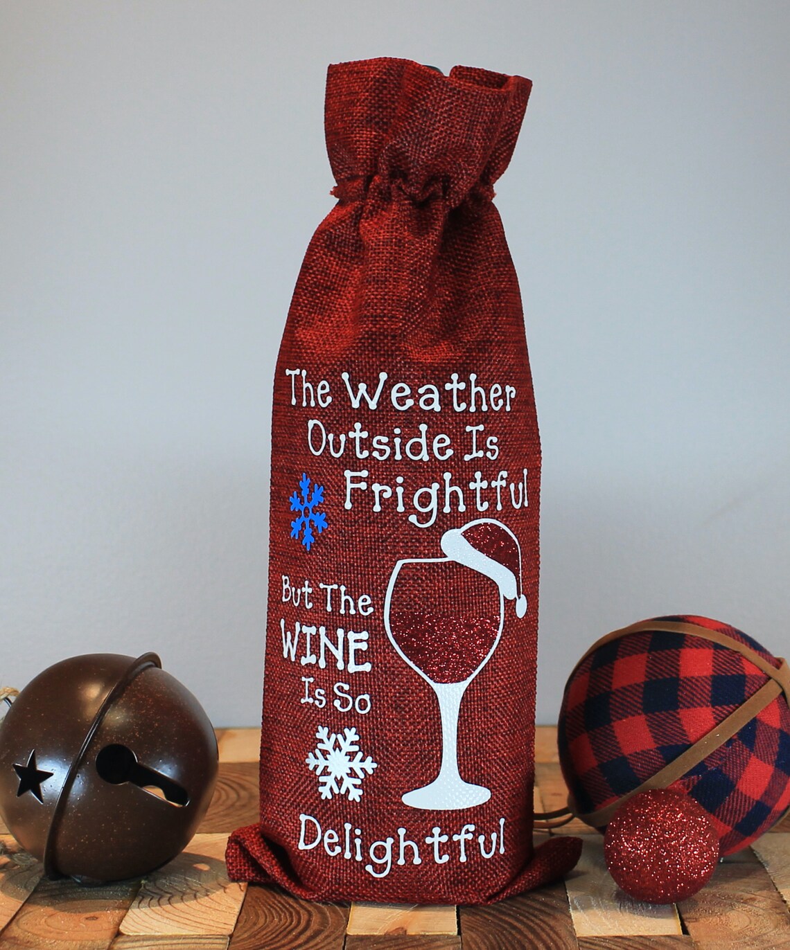 Holiday Wine Bags Funny Wine Bags Gift Bags Wine Totes Etsy