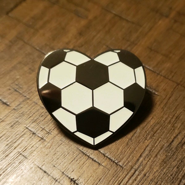 Glow Soccer Love Pin