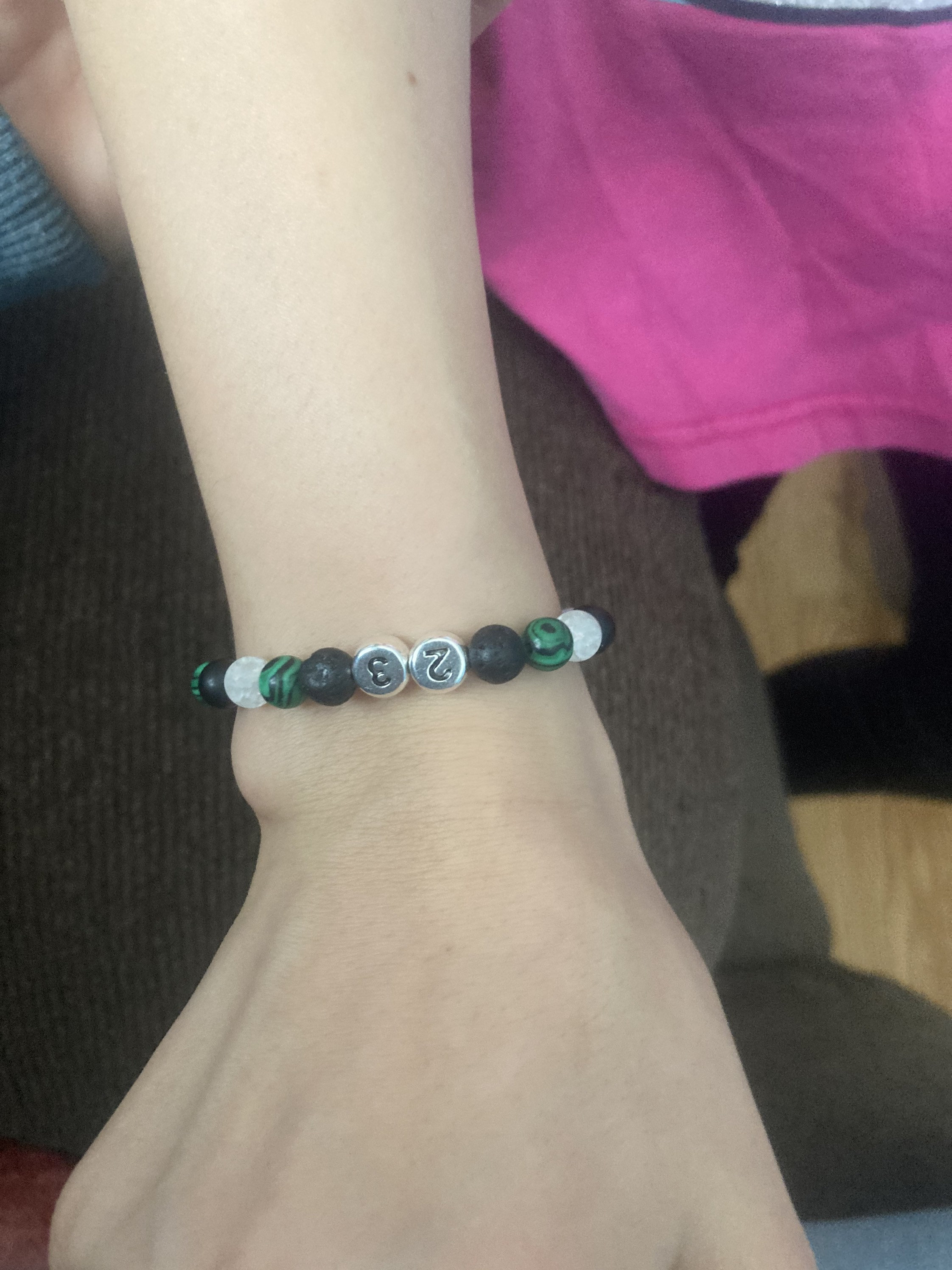 Numbered Beaded Bracelets for Sports Etsy UK