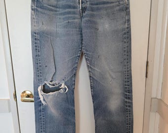 Pantaloni Levis Vintage con patta abbottonata 501 - 33W x 38L