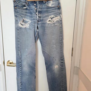 Pantaloni Levis Vintage con patta abbottonata 501 - 32W x 38L