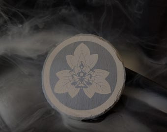 Silent Hill f inspired slate coasters