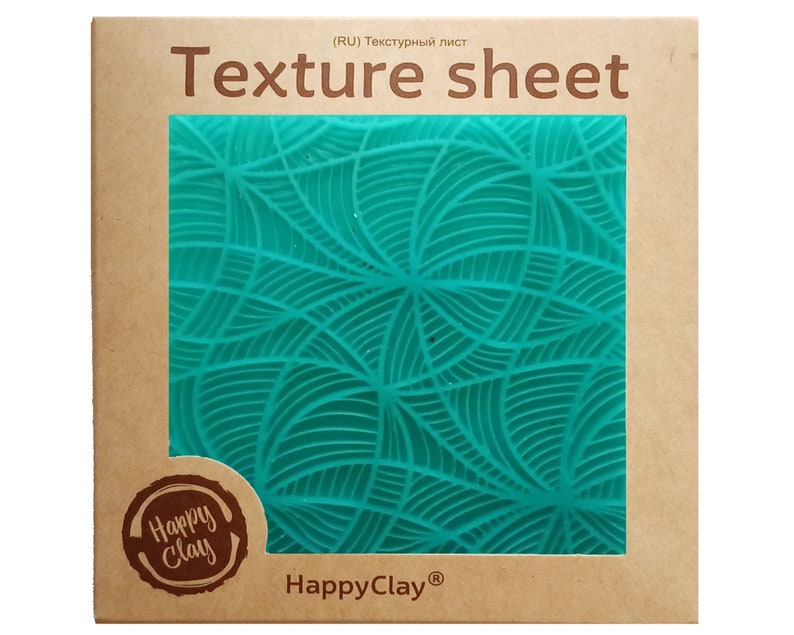 Texture sheet HappyClay #TL-0061 for polymer clay, Ink, acrylic