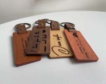 Engraved Wood Key Chain custom Keychain Keychain for New Driver Home  gift for husband   mens keychain   christmas gift