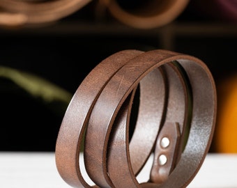 Boho Leather Wrap Bracelet: Personalized Engraved Quote, Handmade Jewelry