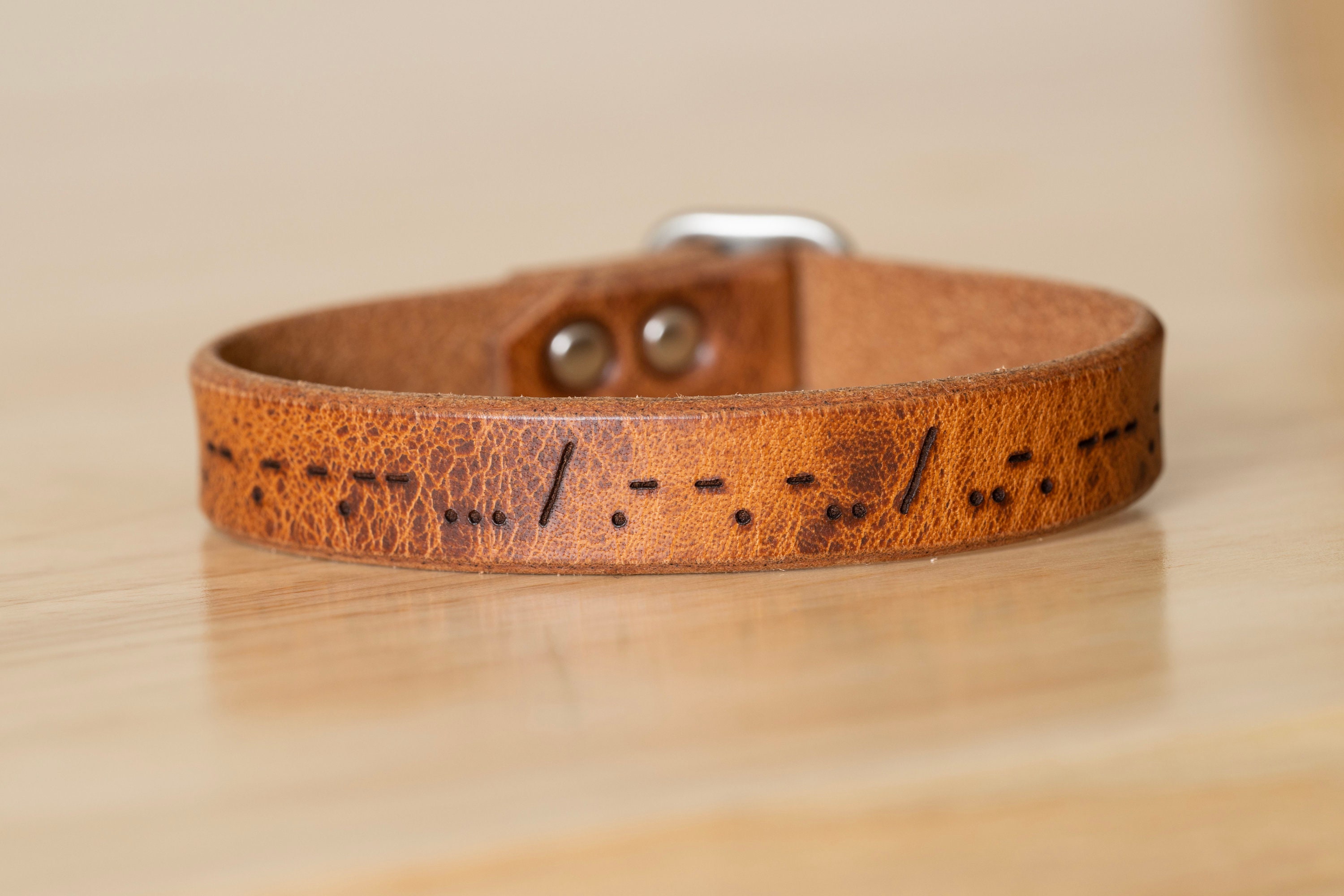 Maple Leathercraft Handmade Personalized Leather Bracelets