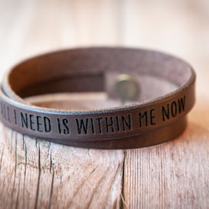 Personalized Leather Bracelet, Mens Leather bracelet, Womens leather bracelet