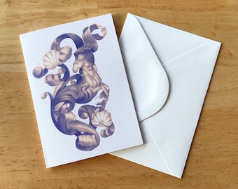 Fantasy Hippocampus Decorative Greeting Cards (Pack of 6)