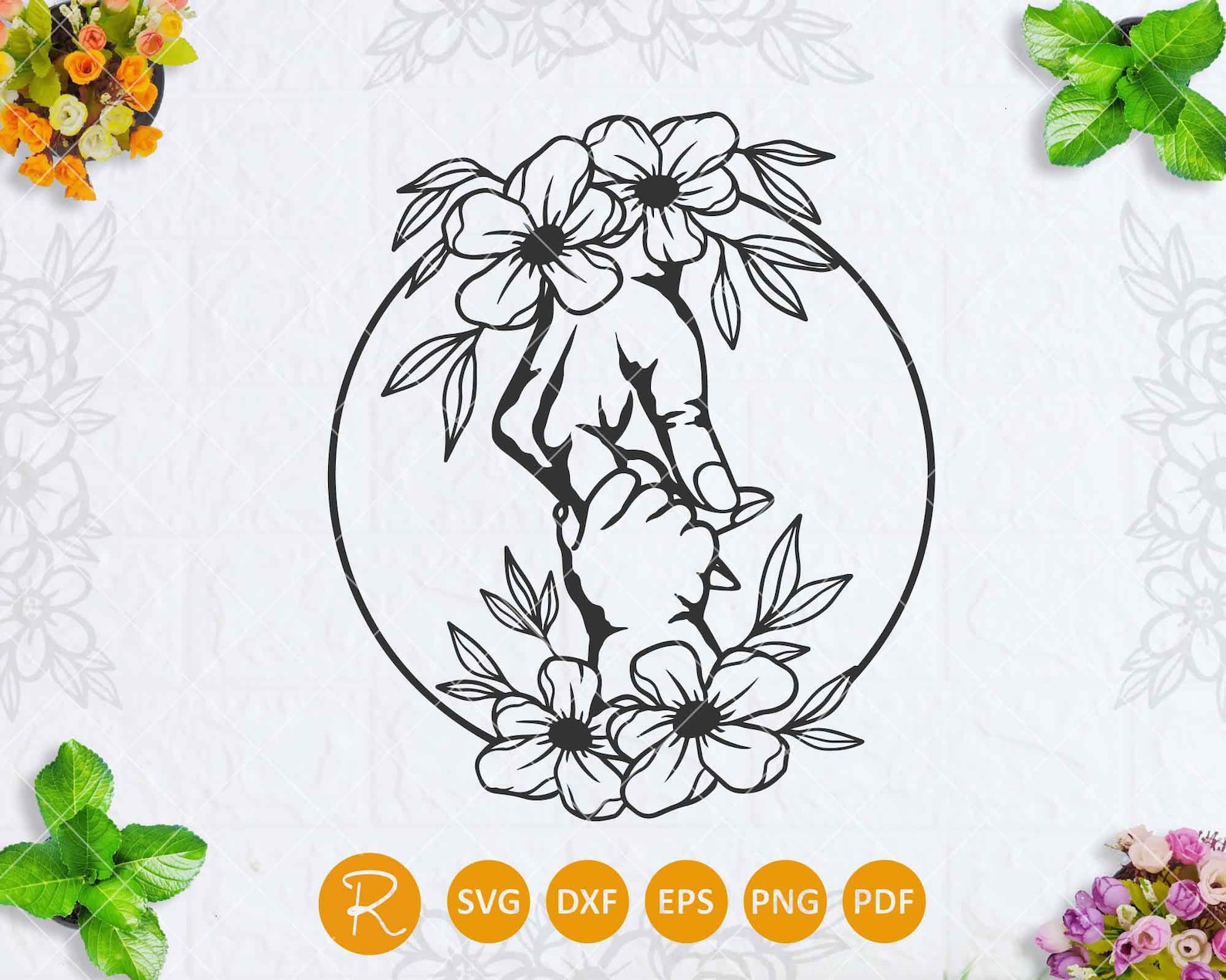 Download Mother and child hand SVG Mom and baby svg holding hands ...