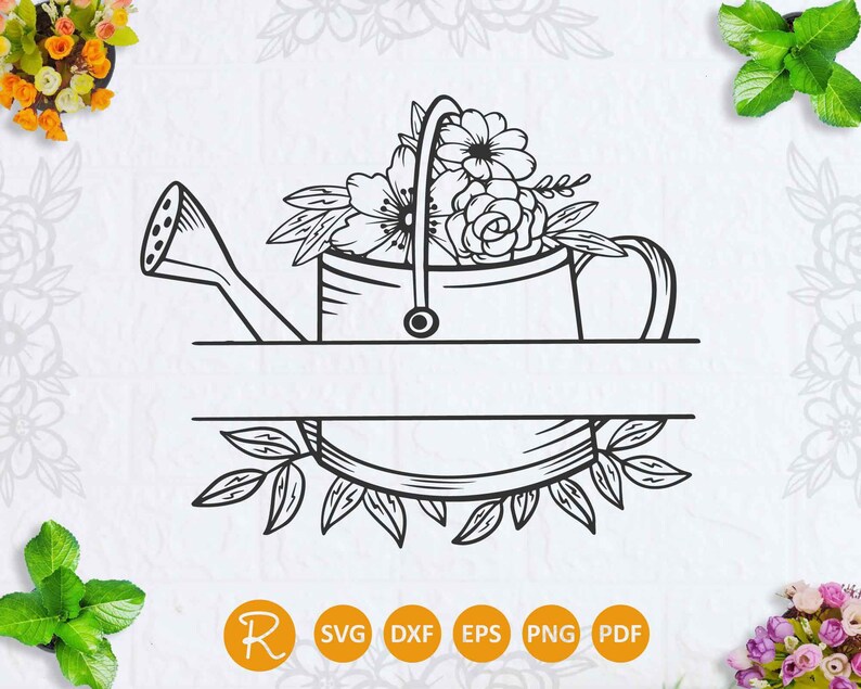 Free Free 274 Flower Svg Monogram SVG PNG EPS DXF File