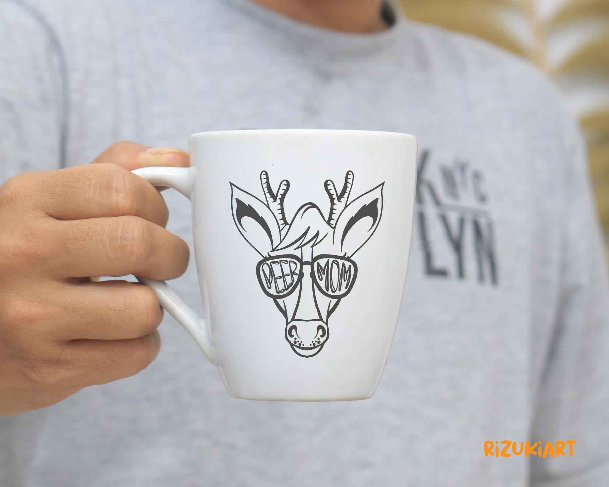 Download Deer mom svg mama Deer svg Deer face svg Deer face with | Etsy