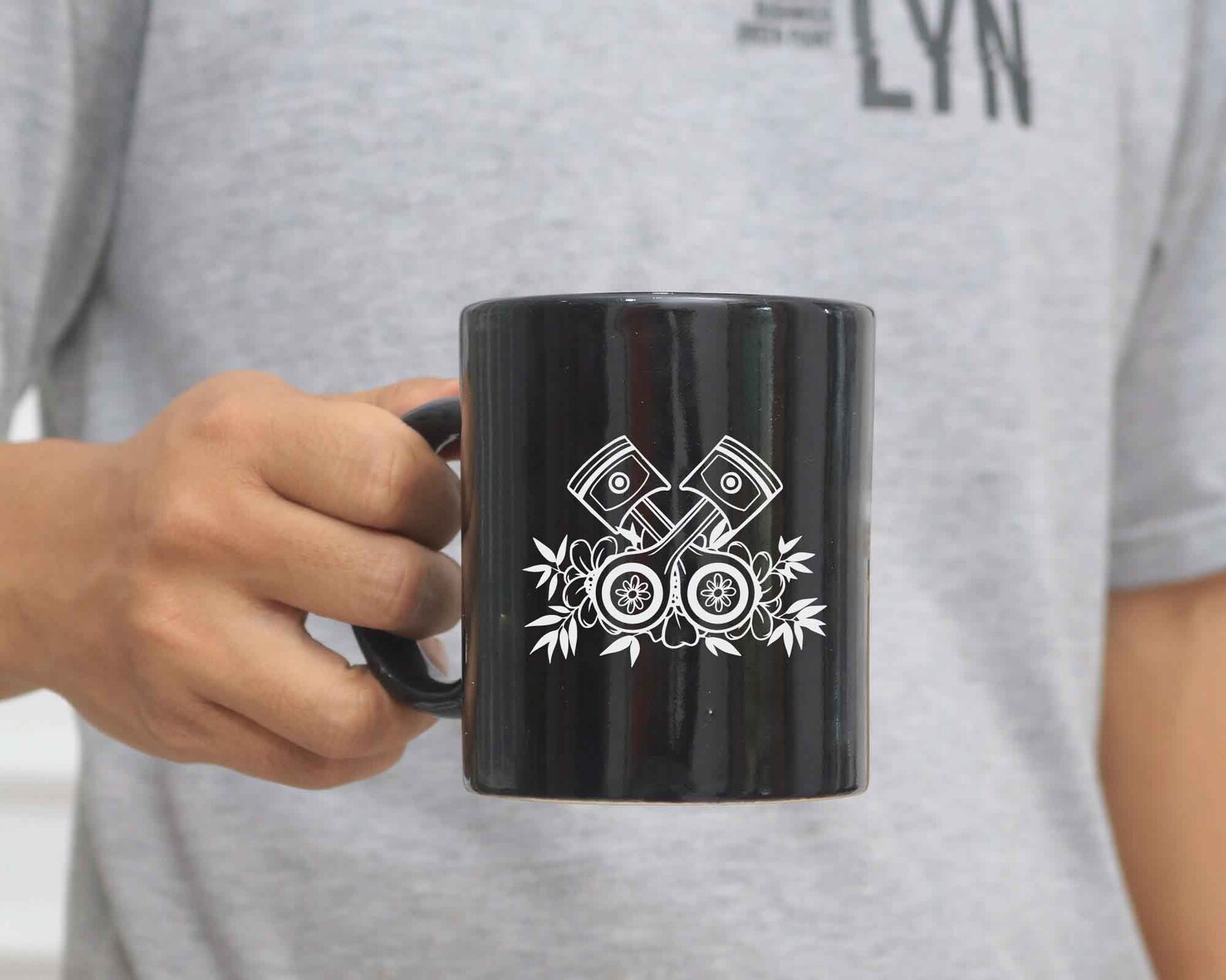 Piston SVG Piston With Flower Svg Floral Piston Svg Etsy