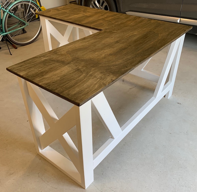 Handmade Farmhouse LShape Desk Etsy