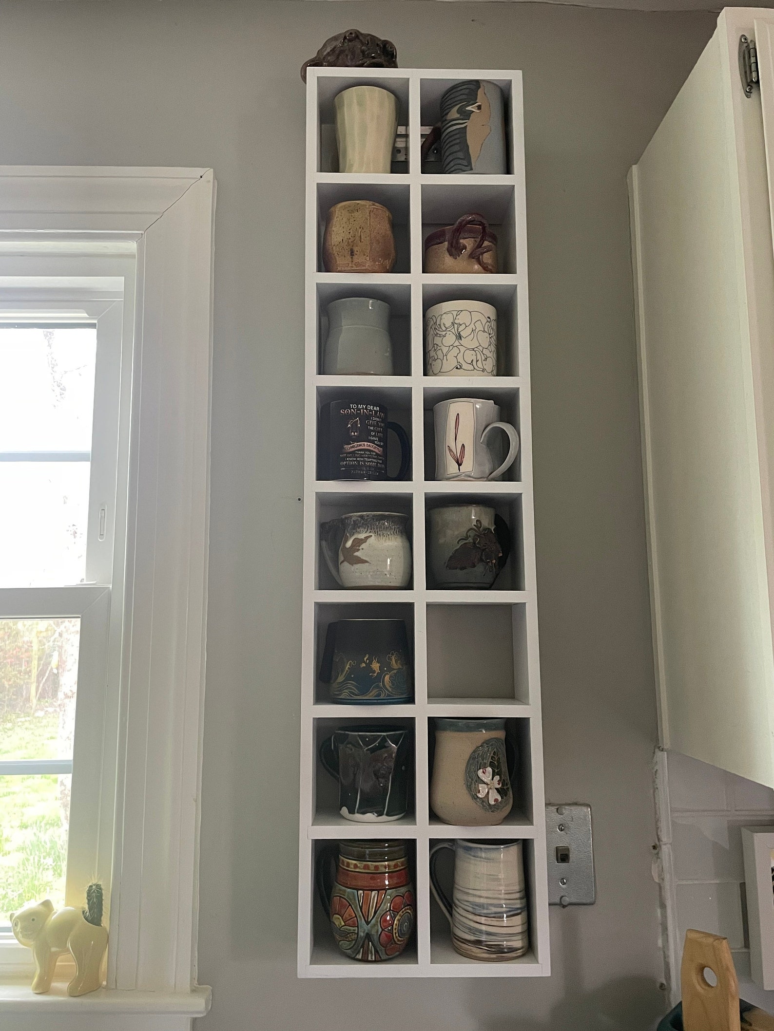 Coffee Mug Shelfcoffee Cup Storagecoffee Cup Shelfwooden Etsy