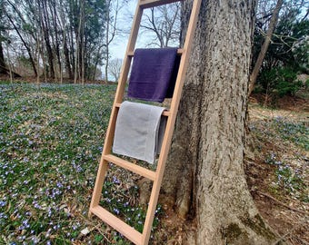 Blanket Ladder~Farmhouse Ladder~Blanket Ladder Decor~Quilt Ladder~Towel Ladder~Rustic Decor~Wood Ladder~Wood Quilt Ladder~Decorative Ladder