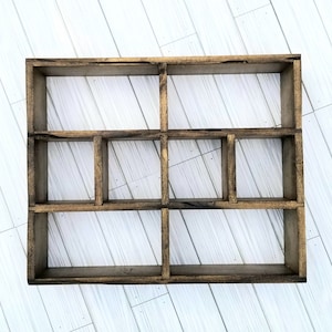 Coffee Mug Storage~Coffee Cup Shelf~Coffee Cup Storage~Wood Display Shelf~Kitchen Storage Shelf~Wooden Cubby~Trinket Shelf~Knick-Knack Shelf