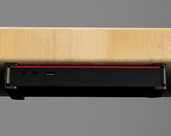 Base Lenovo ThinkPad Thunderbolt para montaje debajo del escritorio con tornillos de montaje; disponible en 3 colores