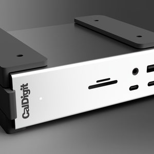 Caldigit TS4, TS5 Thunderbolt Station 4 Under Desk Mount with Mounting Screws; Available in 3 Colors