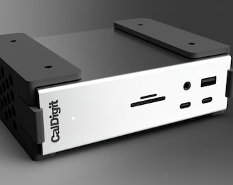 Caldigit TS4 Thunderbolt Station 4 sous support de bureau avec vis de montage ; Disponible en 3 couleurs