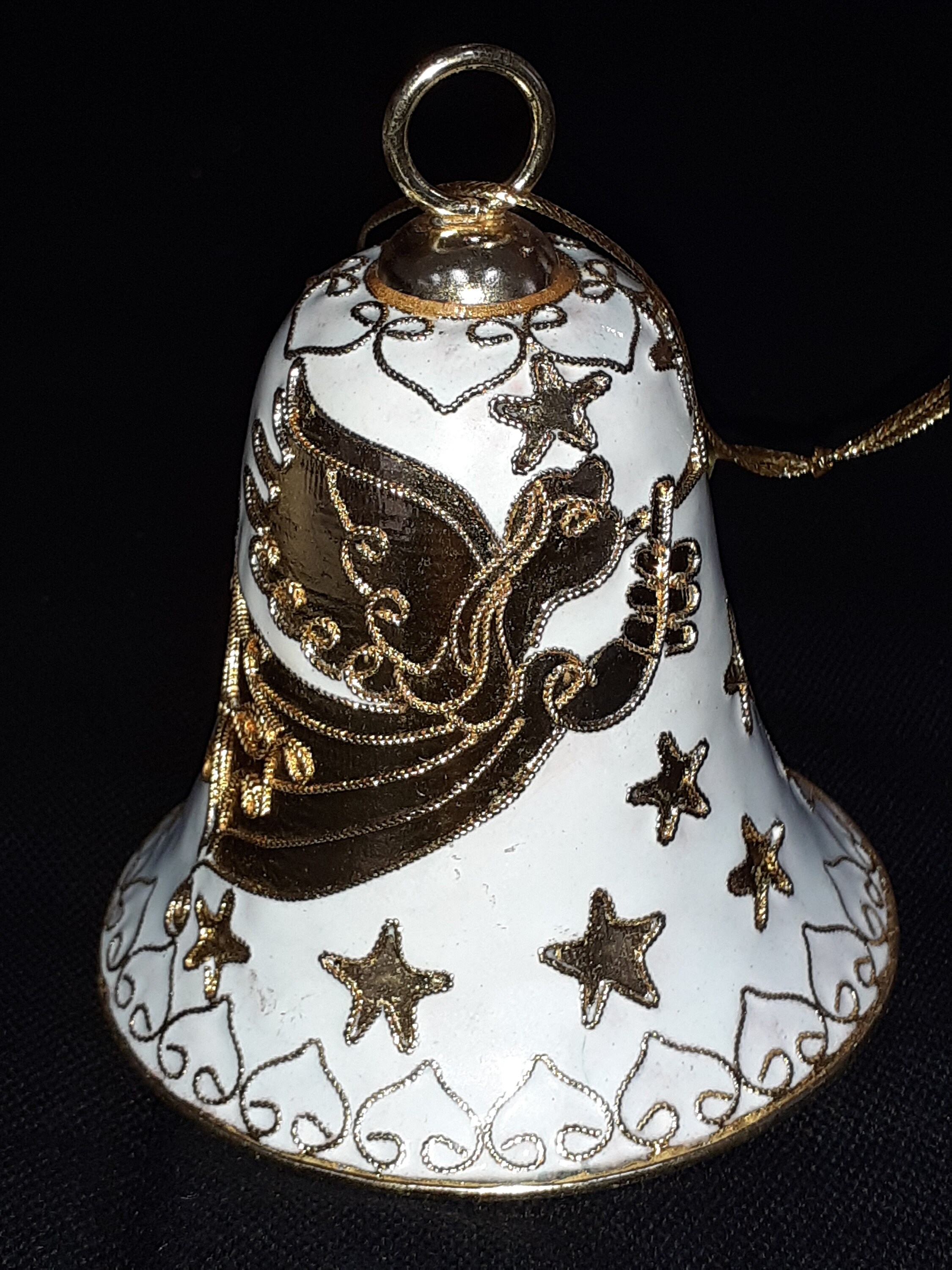 Mixed Box of 10 Cloisonné Christmas decorations Large Bells Etsy