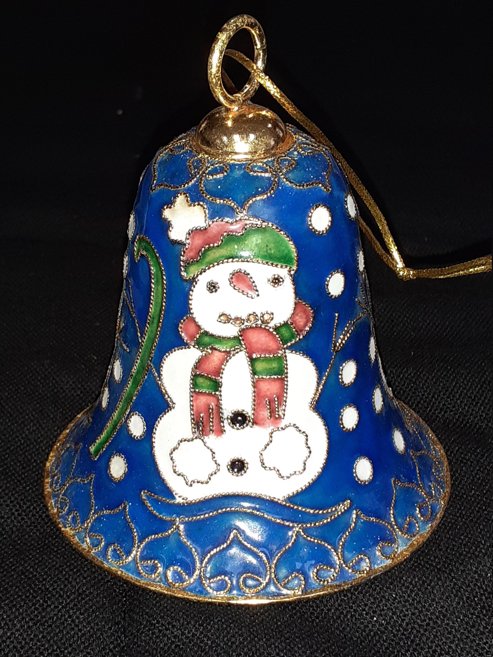 Mixed Box of 10 Cloisonné Christmas decorations Large Bells Etsy