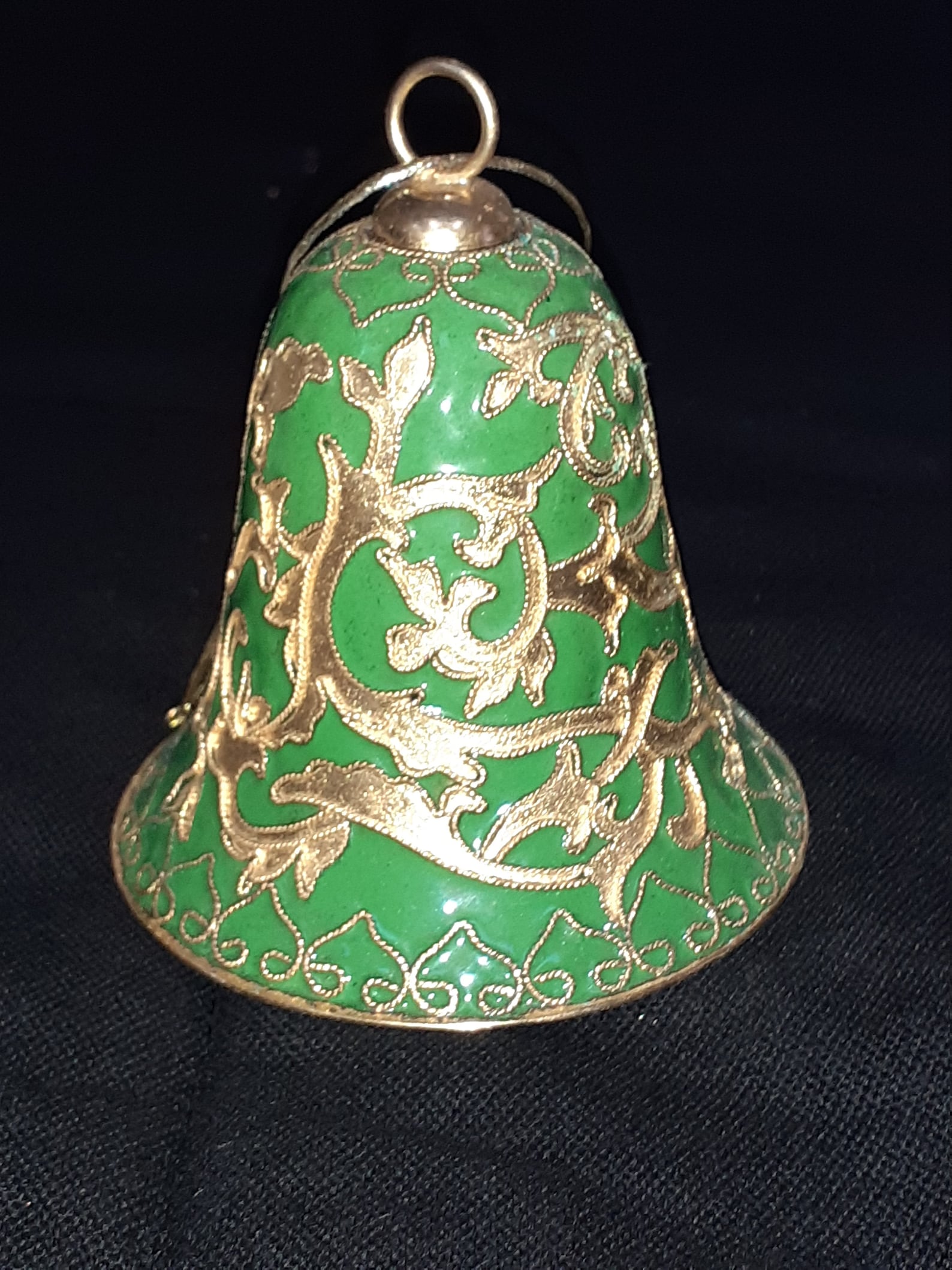 Mixed Box of 10 Cloisonné Christmas decorations Large Bells Etsy