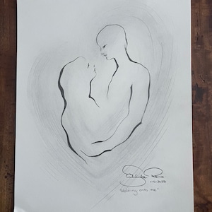 Original Pencil Drawing Titled “Hold Onto Me” - 8”x10”