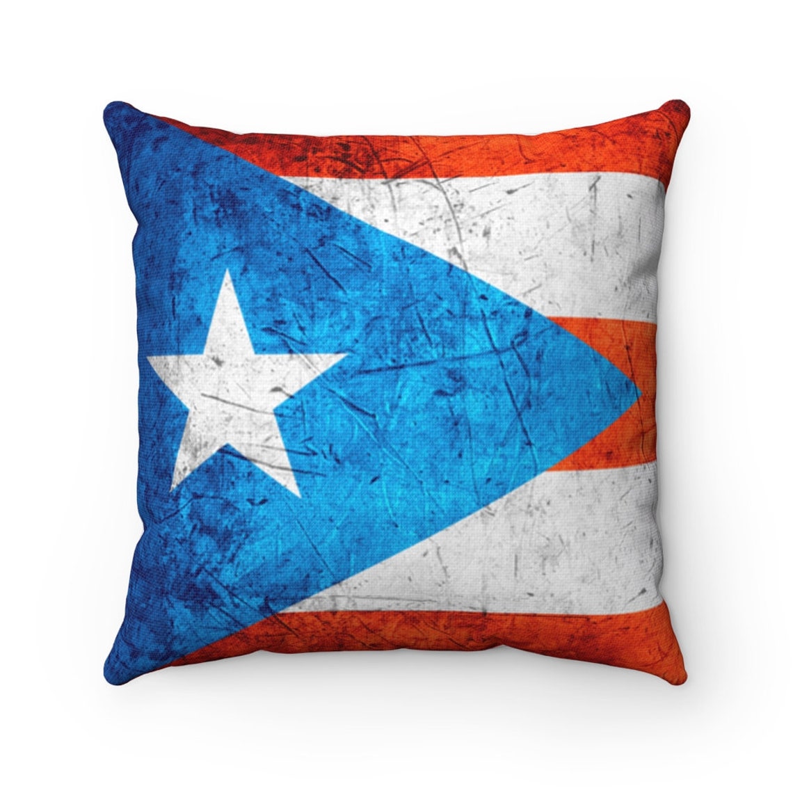Puerto Rican Flag Map Pillow Covers 18x18 Inches - Decorative Cushion Covers For Sofa, Bed, Home Decor
