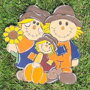 Fall Door Hanger | Fall Pumpkin Panner Door Hanger | Pumpkin Door Hanger | Scarecrow Door Hanger | Scarecrow