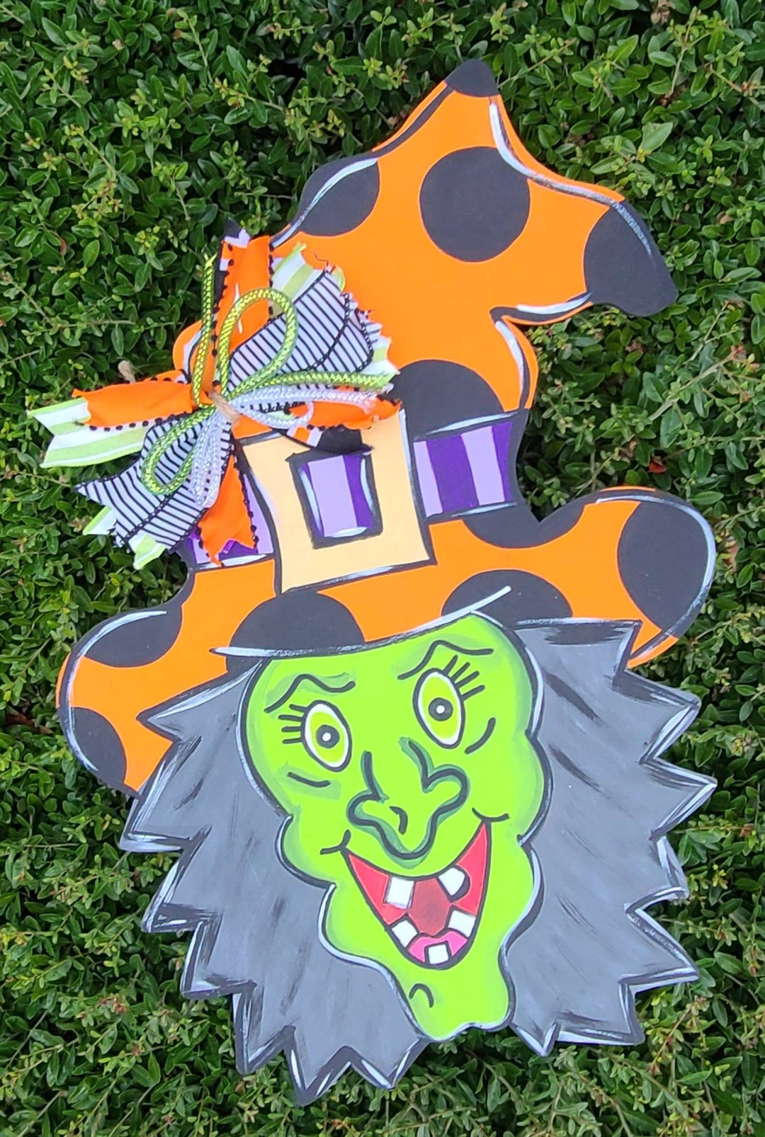 Halloween Door Hanger Witch Door Hanger Pumpkin Door Decor Autumn Door Sign Halloween Wreath