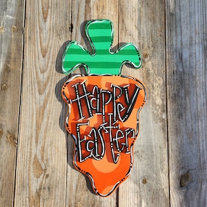 Easter Door Hanger | Carrot Door Hanger | Door Hanger | Spring Door Hanger | Easter Door Sign