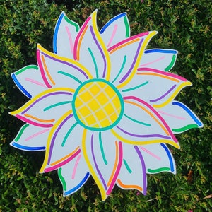 Flower Door Hanger | Whimsy Flower | Sunflower Door Hanger | Spring Door Hanger | Summer Door Hanger |