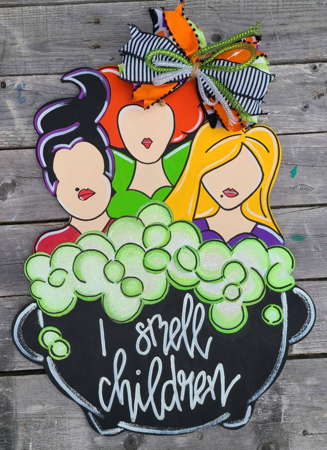Halloween Door Hanger | Fall Door Hanger | Witch Door Decor | Autumn ...
