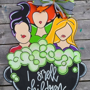 Halloween Door Hanger | Fall Door Hanger | Witch Door Decor | Autumn Door Sign | Halloween Wreath | Personalized Door Decor