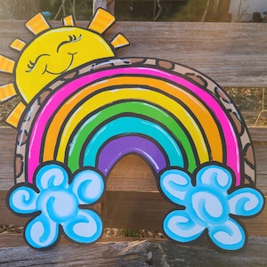 Sun Shine door hanger | Spring Door Hanger | Summer door hanger | Sun door hanger| Sun door decor | Rainbow door hanger