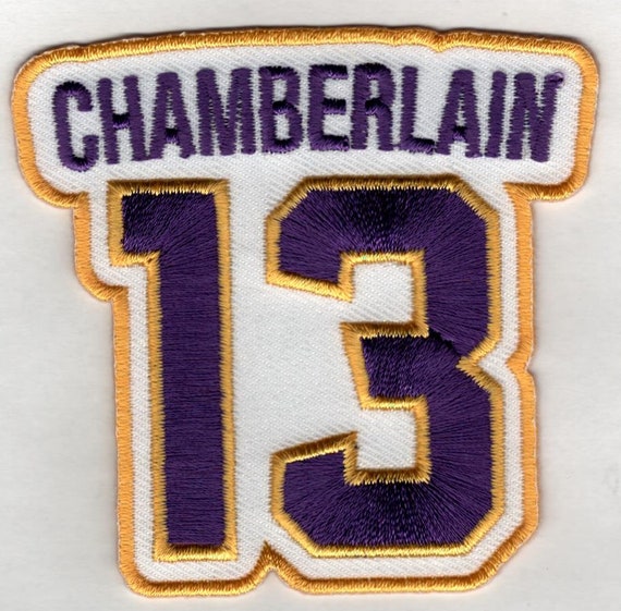 WILT CHAMBERLAIN No. 13 Patch Jersey Number Basketball Sew Etsy