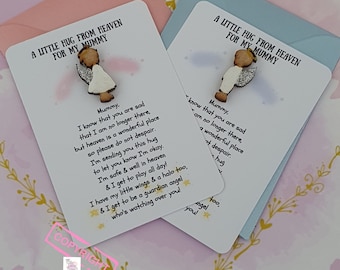 Pocket Hug From Heaven | Child Loss | Bereavement Gift | Wooden Angel Keepsake | Memorial Gift | Remembrance