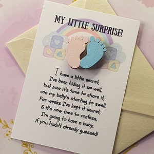Pocket Knuffel | Zwangerschapsaankondiging | Aandenken | Baby aankondiging | Brievenbus Cadeau |  | Stuur een knuffel cadeau | Zwanger