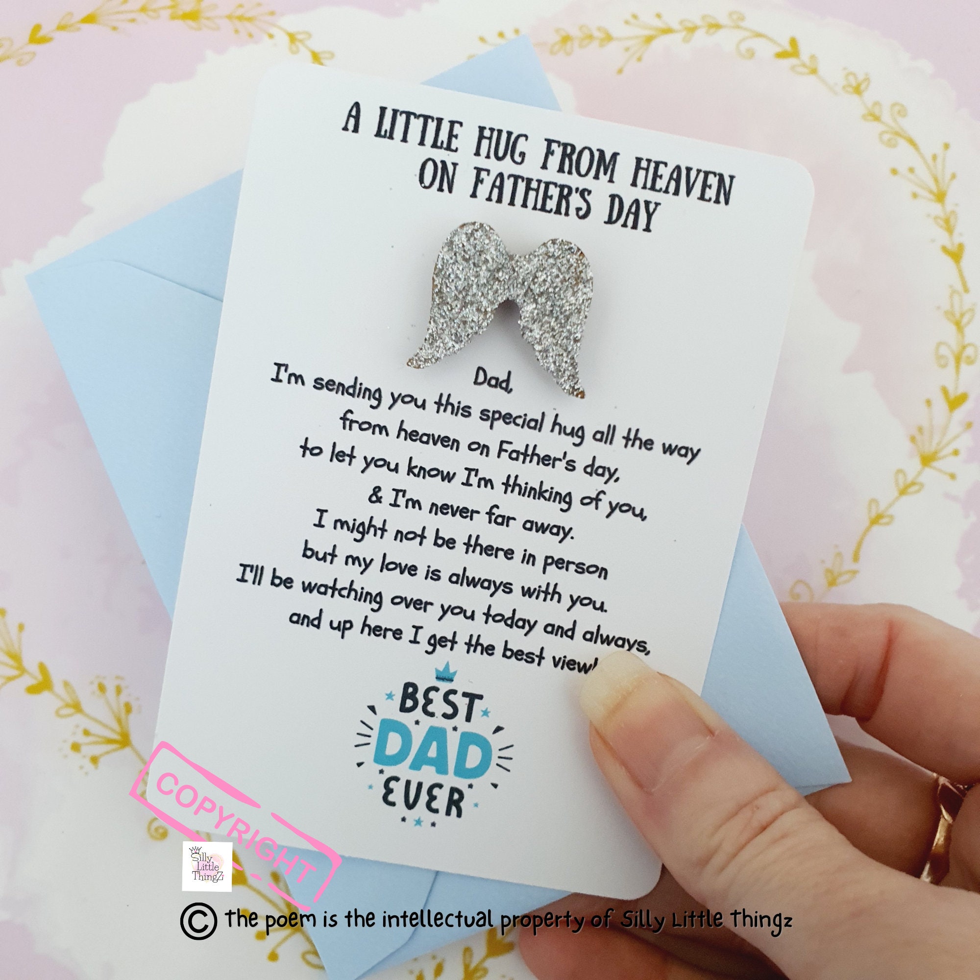 In Memory Of First Father's Day Without Dad Gift First Fathers Day