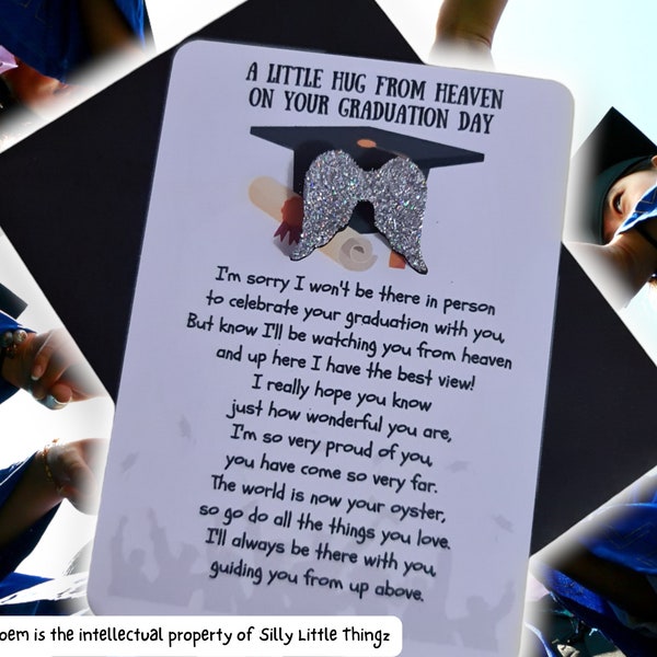 Pocket Hug | Graduation Hug from Heaven | Graduation Gift | Keepsake | School Leavers | Uni Leavers Gift | Schools Out | Memento