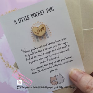 Pocket Hug | Cheer Up Gift | Send A Hug | Pocket token | Letterbox Gift | Keepsake | Friendship gift | Send A Hug Gift