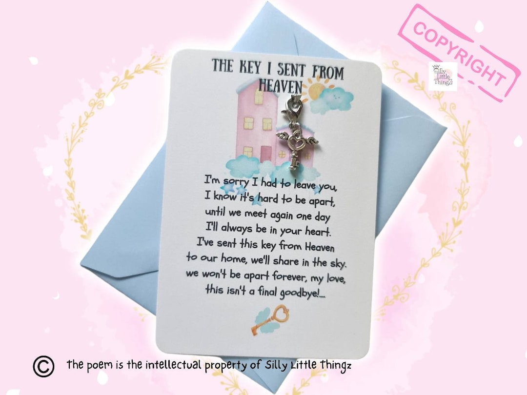 Pocket Hug From Heaven Bereavement Gift Keepsake Letter From Heaven