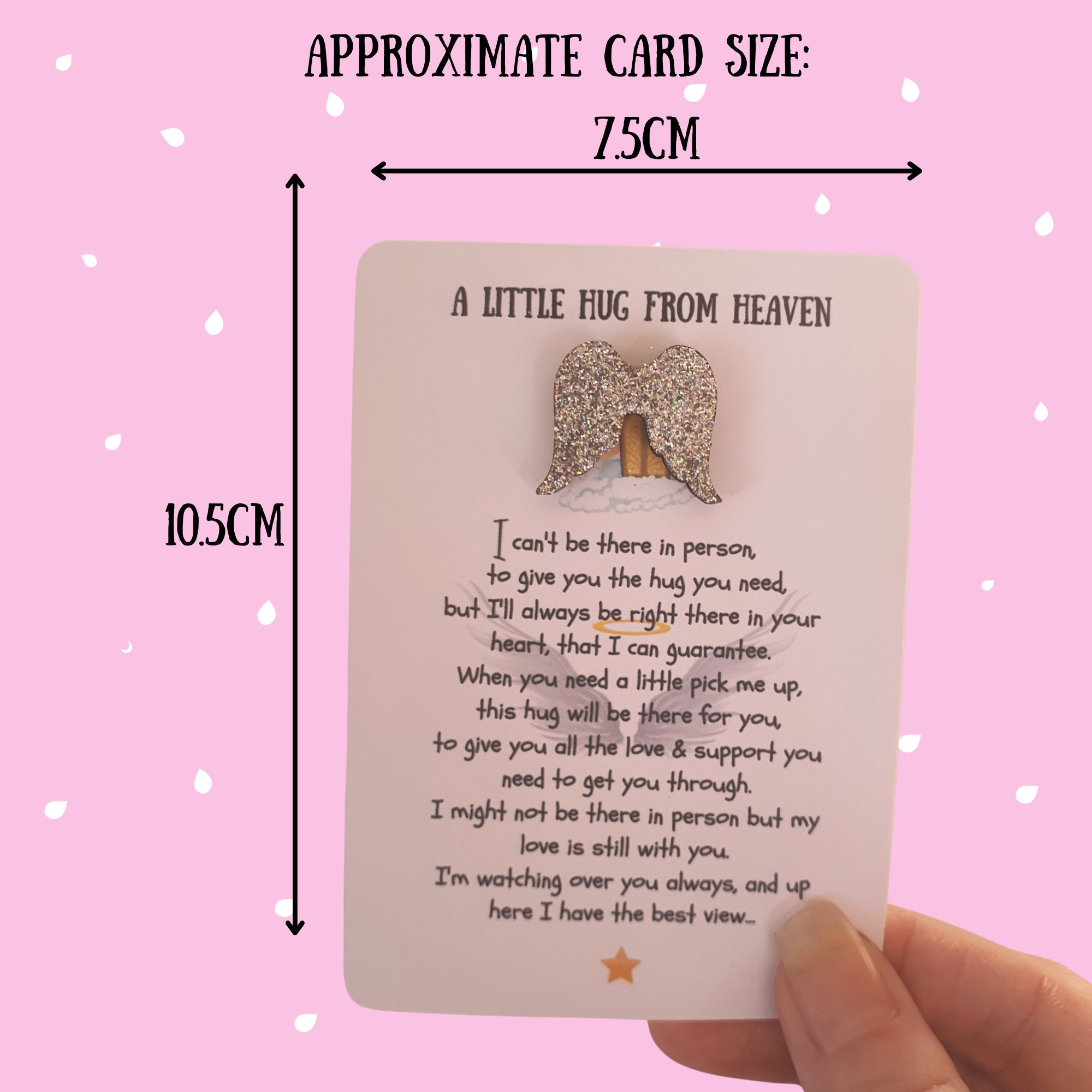 Pocket Hug From Heaven Pocket Token Condolences Etsy