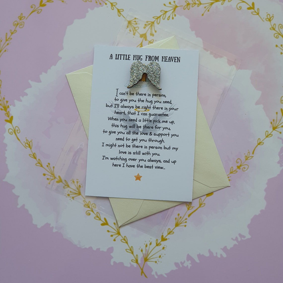 Pocket Hug From Heaven Pocket Token Condolences Etsy