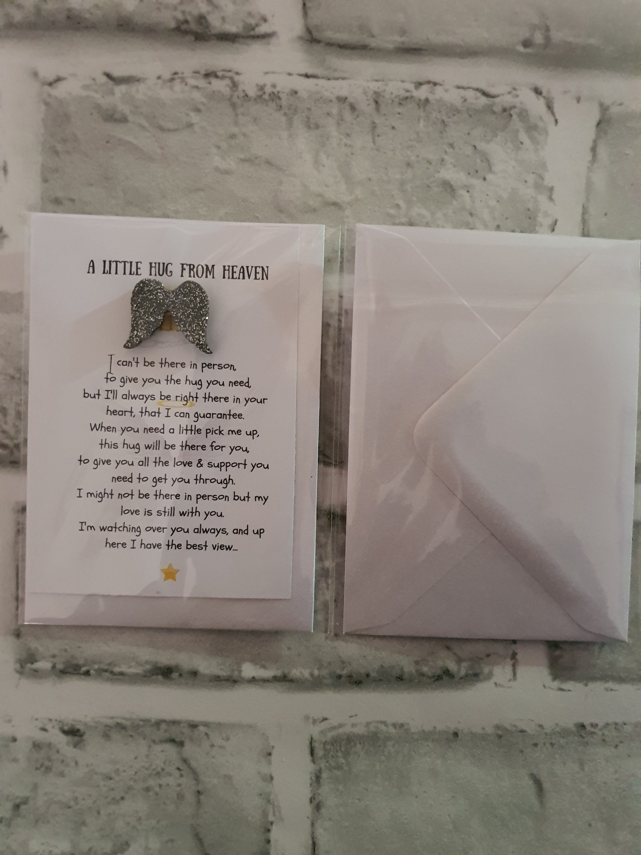 Pocket Hug From Heaven Pocket Token Letterbox Gift Etsy