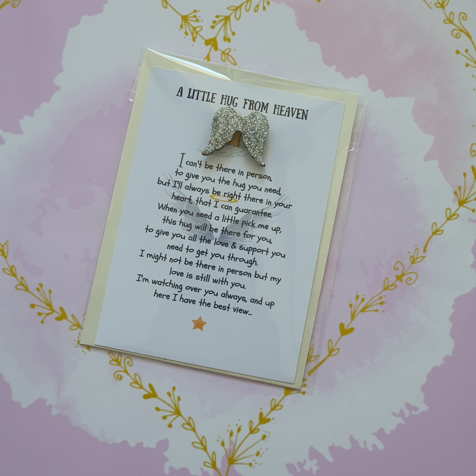 Pocket Hug From Heaven Pocket Token Condolences Etsy