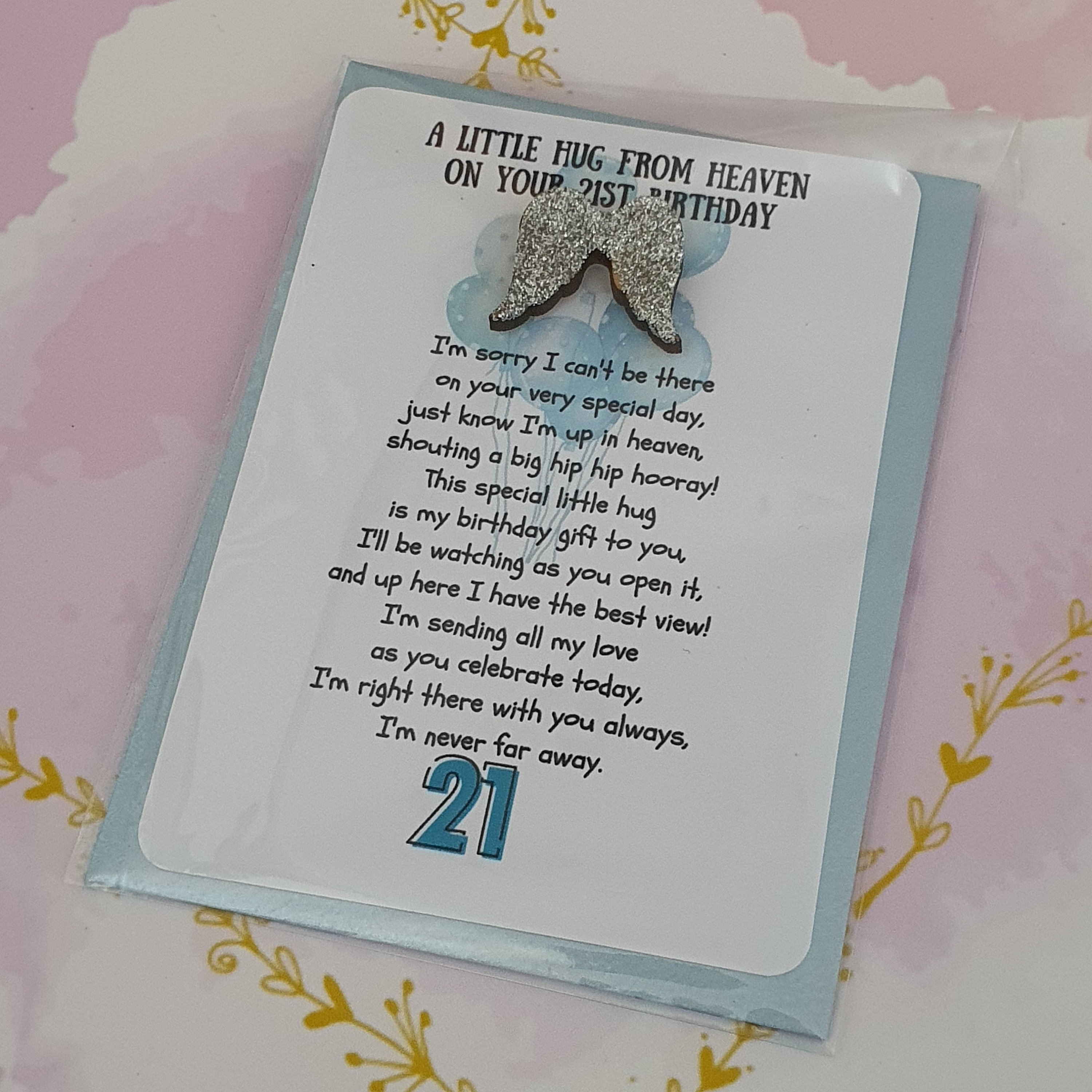 Pocket Hug From Heaven on Your Special Birthday Special Etsy UK