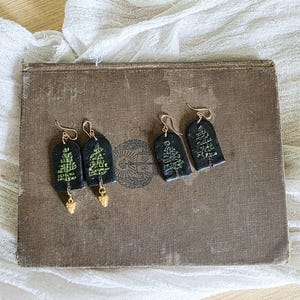 Clay earrings | Polymer clay earrings | Handmade earrings | Dangle earrings | Statement earrings | unique earrings