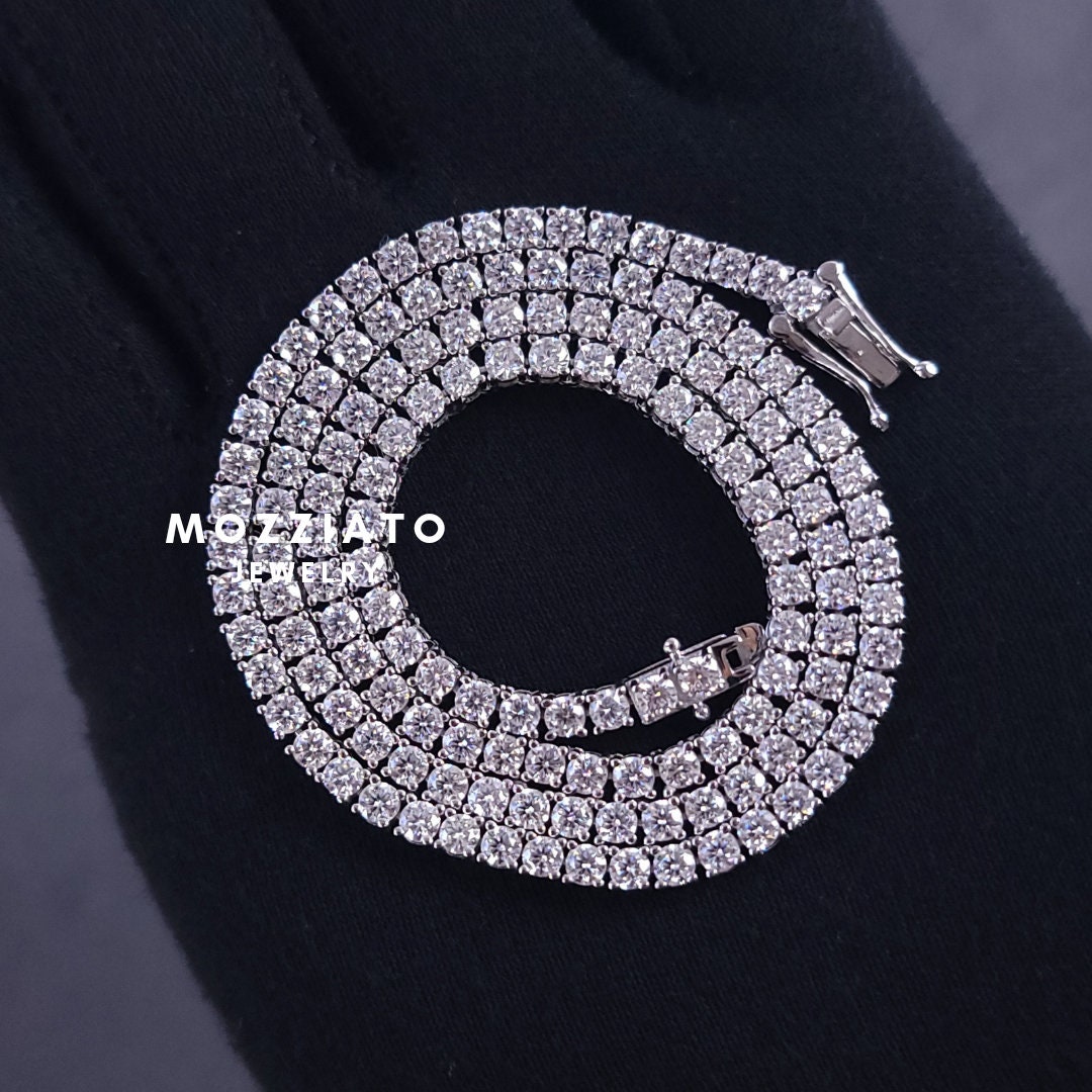 3mm VVS Moissanite Diamond Tennis Chain 