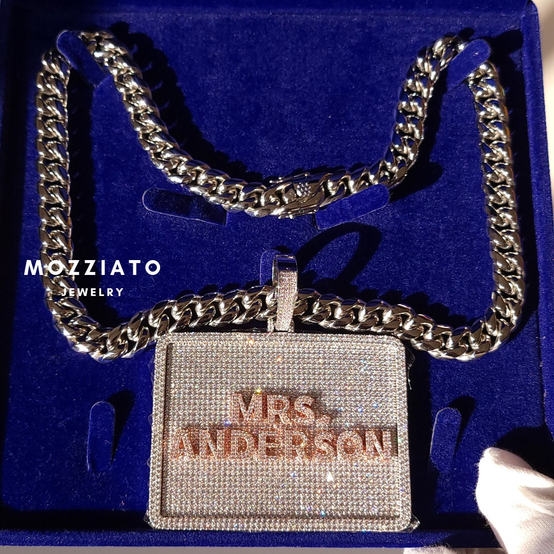 Custom Large Name Pendant Miami Cuban 